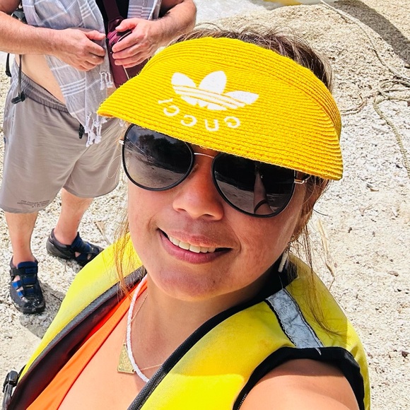 GUCCI 👉 ADIDAS COLAB VISOR  HAT 🌟 AUTHENTIC 🌟 - Picture 8 of 9